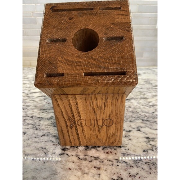 Cutco Homemaker Knife Block 10 Slot Solid Wood - Picture 1 of 6